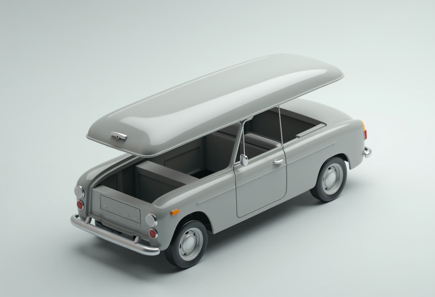 Removable roof section detail
